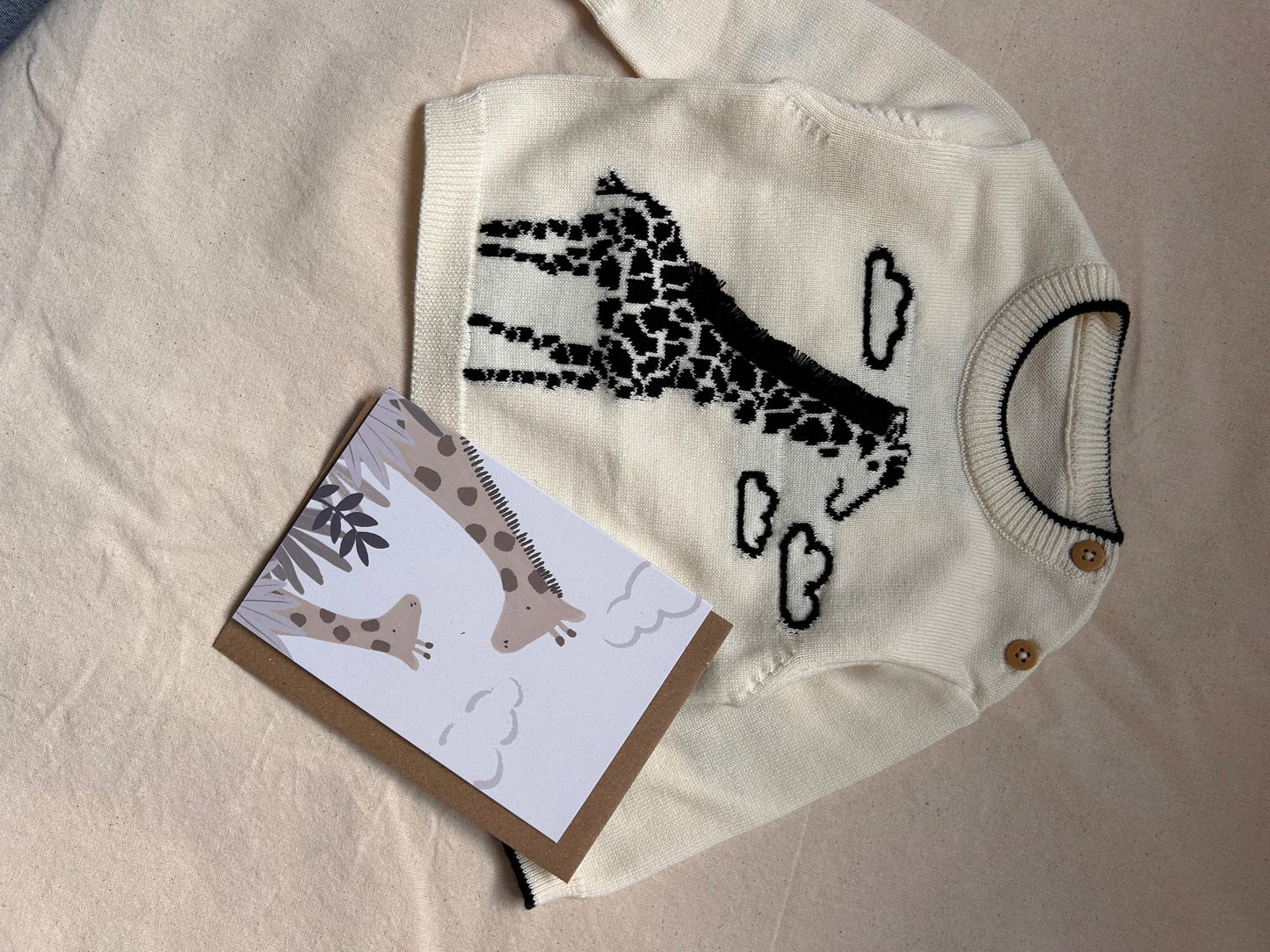 Greetings Card - Giraffes