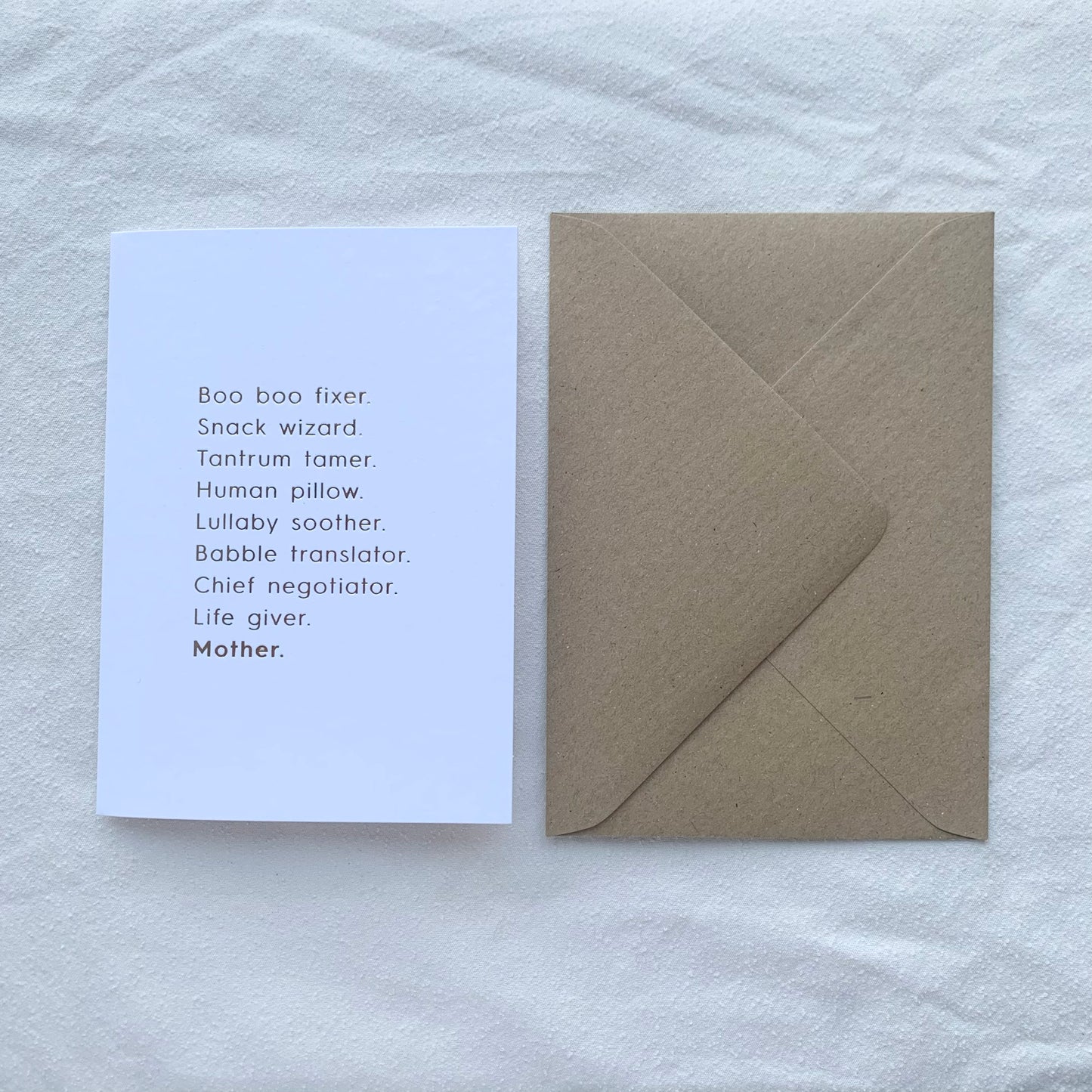 'Mother' Greetings Card