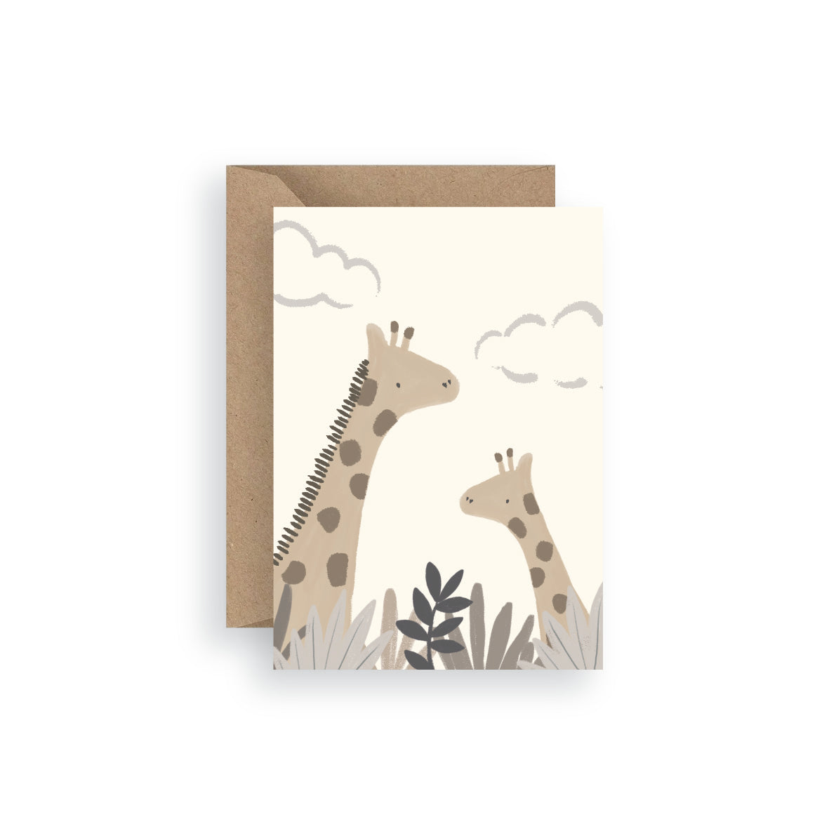 Giraffes Greetings Card