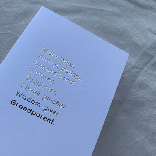 'Grandparent' Greetings Card