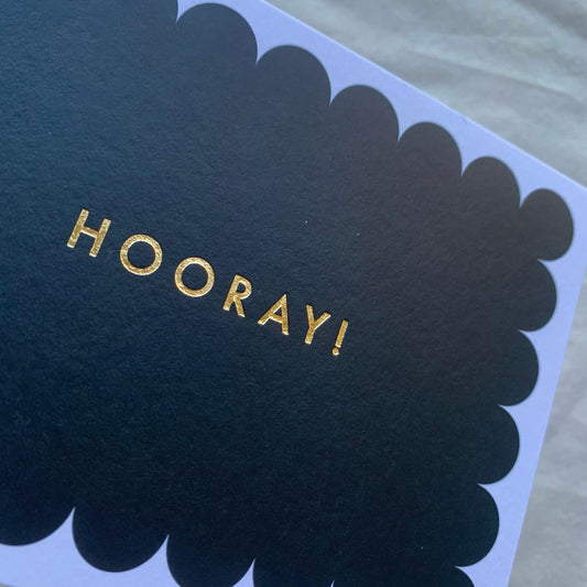 'Hooray' Greetings Card