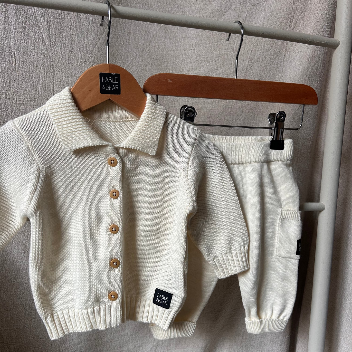 Fable Knit Cardigan & Pocket Jogger Set