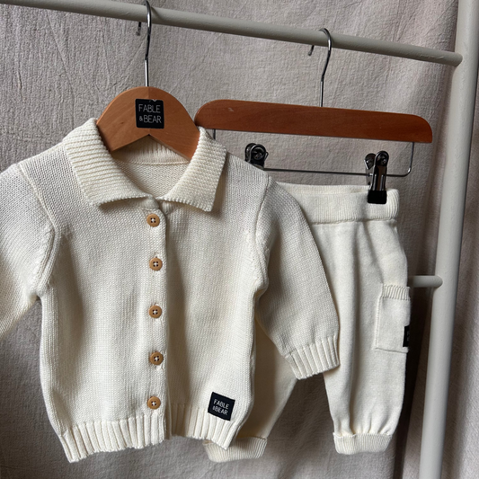 Fable Knit Cardigan & Pocket Jogger Set