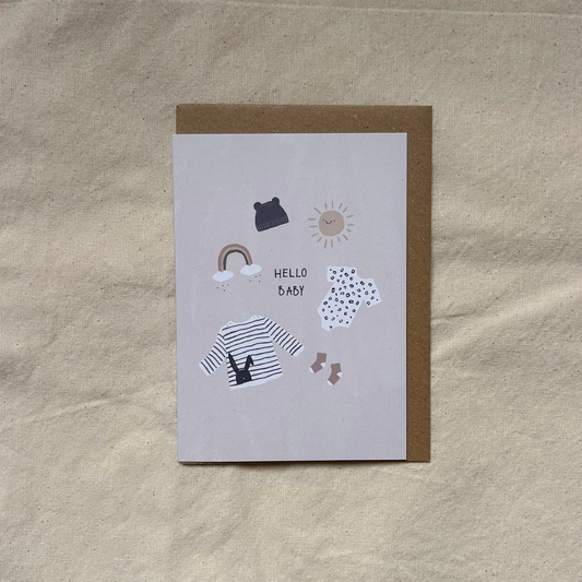 Greetings Card - Hello Baby