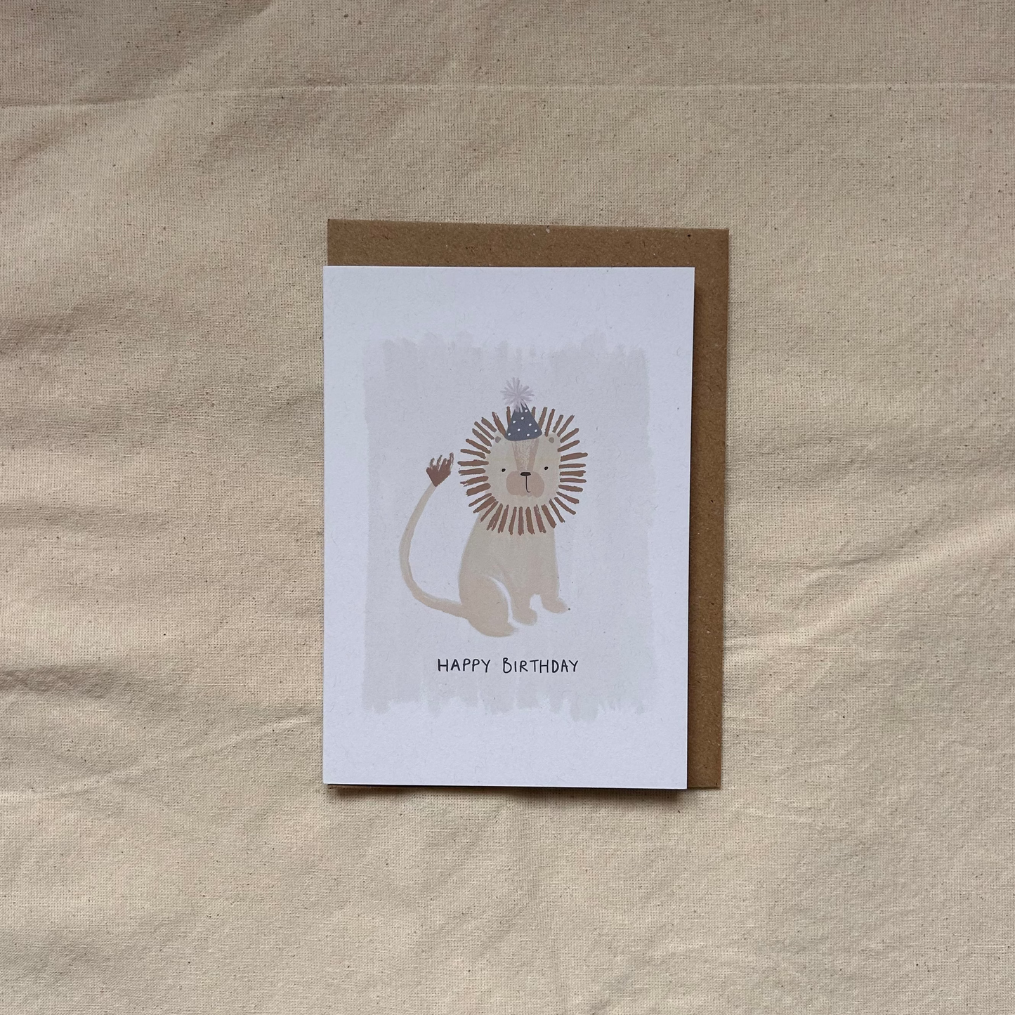 Greetings Card - Lion Birthday