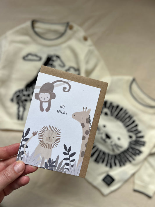 Greetings Card - Go Wild